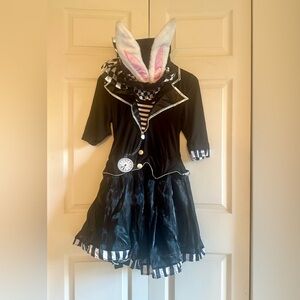 Women’s  Black and White Checkered Costume